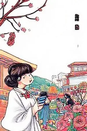 荒野铁轨上行驶的旧式列车，天空压着厚重云层