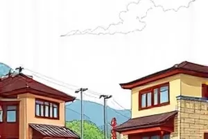 清晨公交站台的广告灯箱，与人流拉出的长影